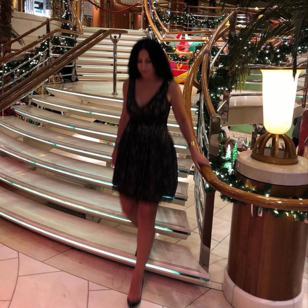 BCBG Elegant Black Mini Dress